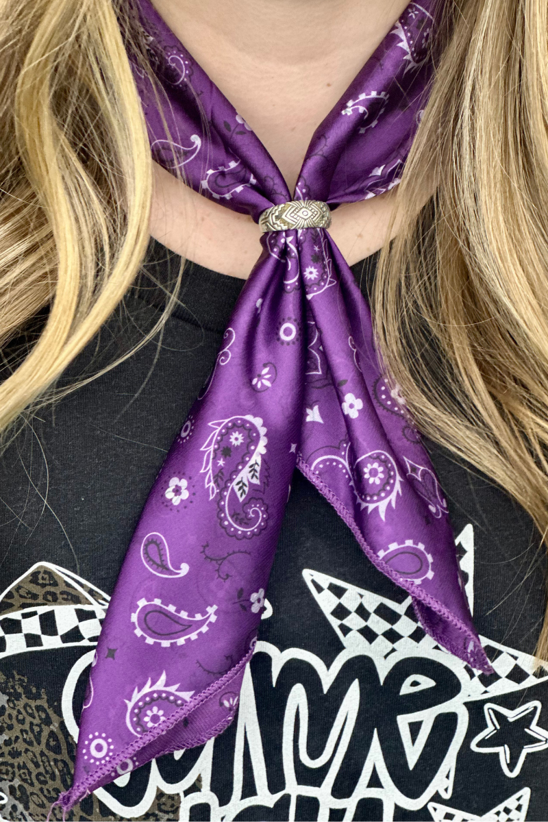 Mini Bandana Babe Purple Wild Rag