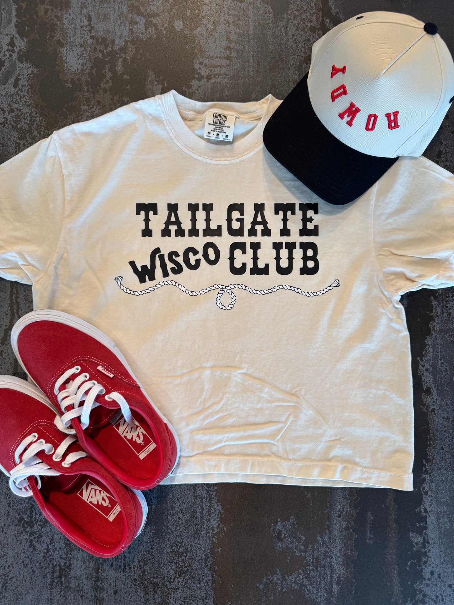 Wisco Tailgate Club Boxy Crop