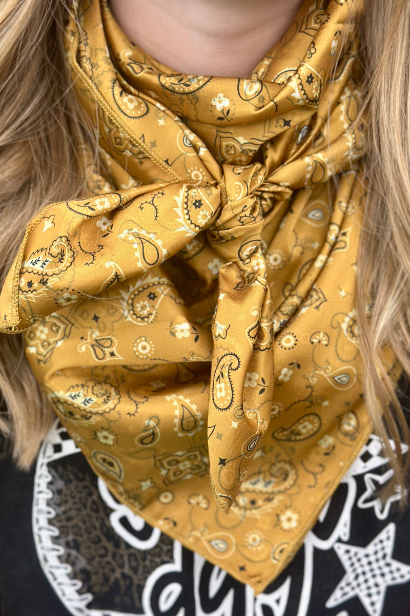Bandana Babe Mustard Wild Rag