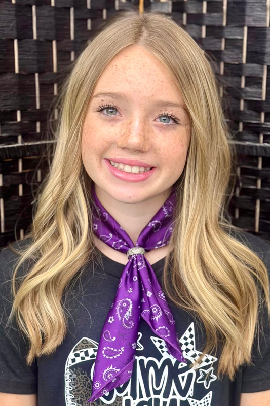 Mini Bandana Babe Purple Wild Rag