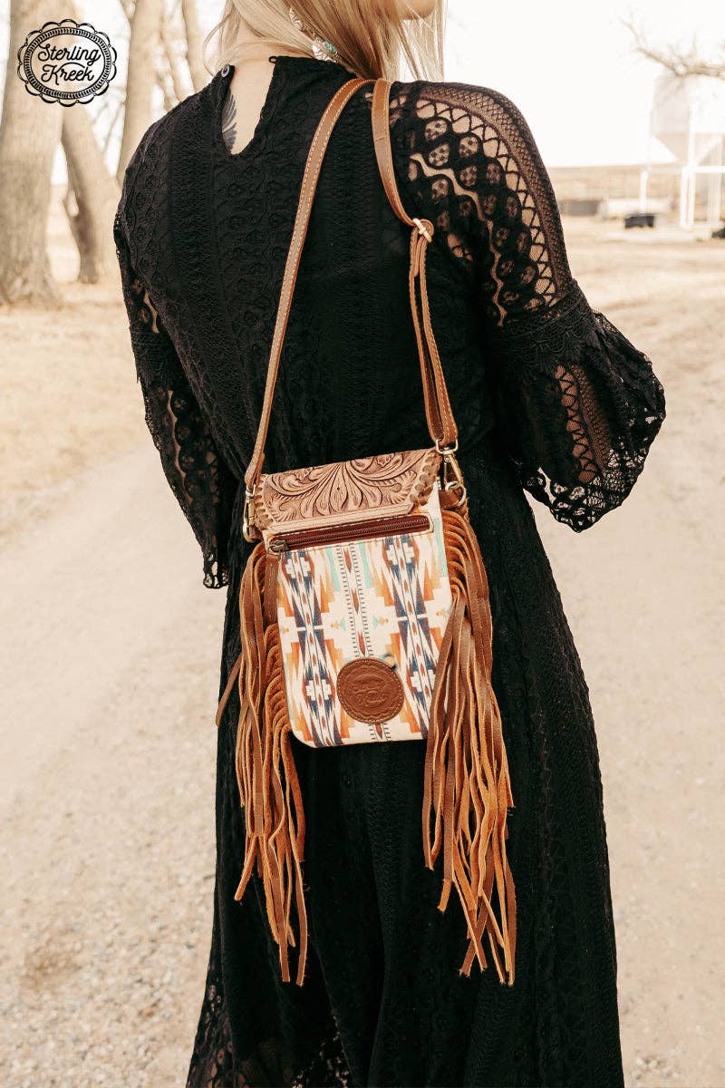 Mandala Fringe Crossbody