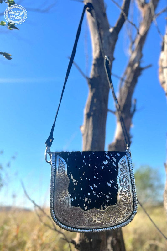 Black Buckle Crossbody