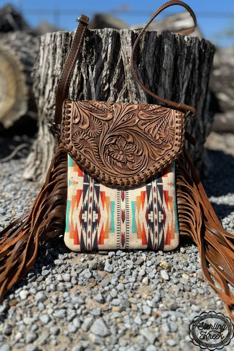 Mandala Fringe Crossbody