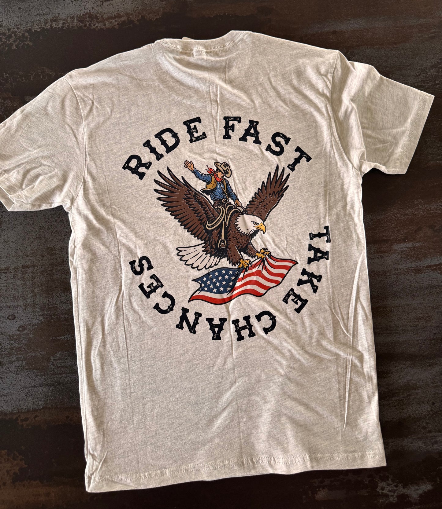 Ride Fast Take Chances Eagle T-Shirt