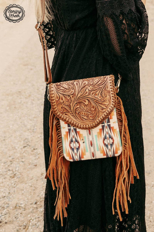 Mandala Fringe Crossbody